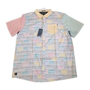 William Murray Button Down Golf Shirt Men's Party‎ Mix Size XXL Retail $88